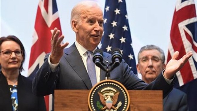 Phó Tổng thống Mỹ Joe Biden dự lễ khánh thành Trung tâm nghiên cứu ung thư toàn diện Victoria. (Nguồn: Fox News)