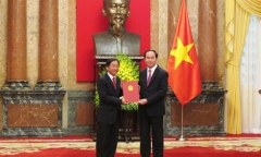 Chủ tịch nước Trần Đại Quang trao Quyết định bổ nhiệm Đại sứ