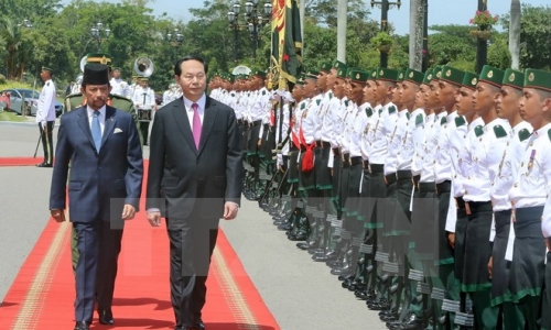 Việt Nam-Brunei quyết tâm phát triển quan hệ cả bề rộng lẫn chiều sâu