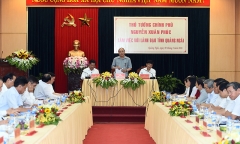 Thủ tướng làm việc với tỉnh Quảng Ngãi