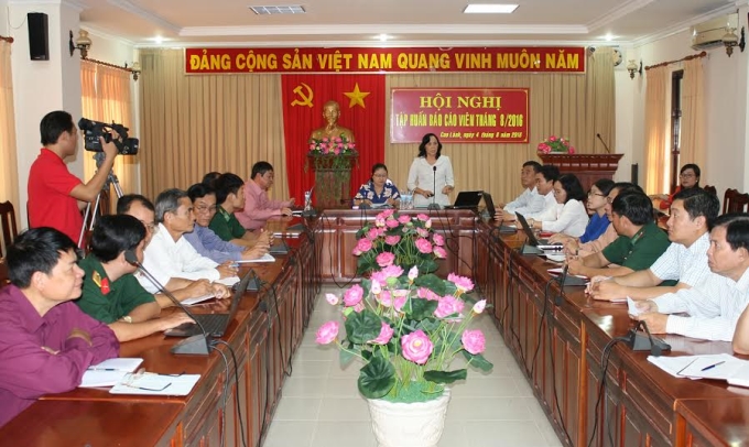 Đại biểu dự Hội nghị tại điểm cầu của Tỉnh