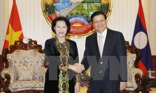 Chuyến thăm của Chủ tịch Quốc hội thắt chặt quan hệ Việt-Lào
