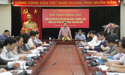 Nghiệm thu Đề án “Một số vấn đề về đổi mới nội dung, phương thức công tác của Ban Tuyên giáo Trung ương”