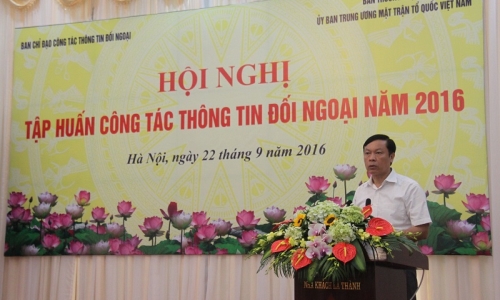 Tập huấn công tác thông tin đối ngoại năm 2016