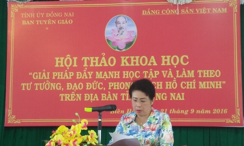 Học và làm theo Bác góp phần xây dựng Đảng bộ Đồng Nai trong sạch, vững mạnh