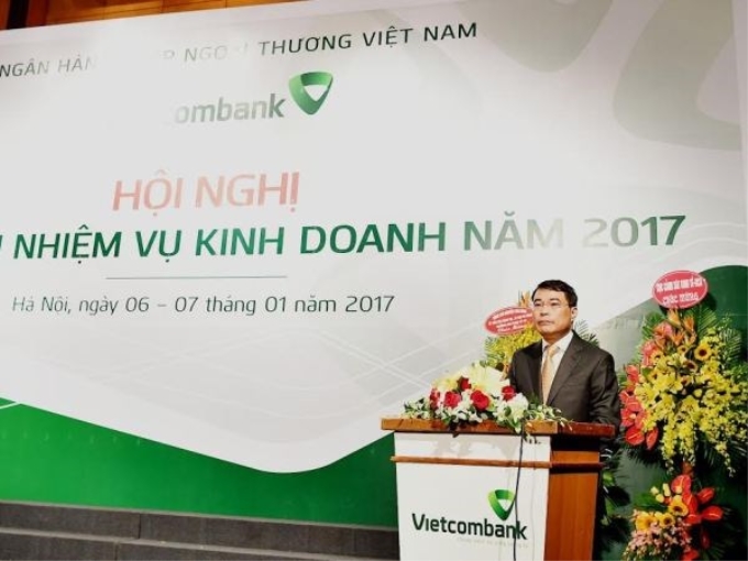 Thống đốc Ngân hàng Nhà nước Lê Minh Hưng chỉ đạo tại hội nghị. (Nguồn: Vietcombank)