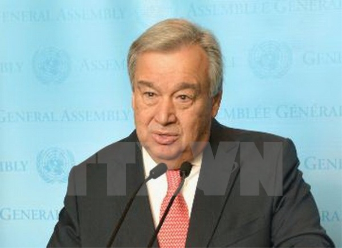 Tổng Thư ký Liên hợp quốc Antonio Guterres. (Nguồn: Kyodo/TTXVN)