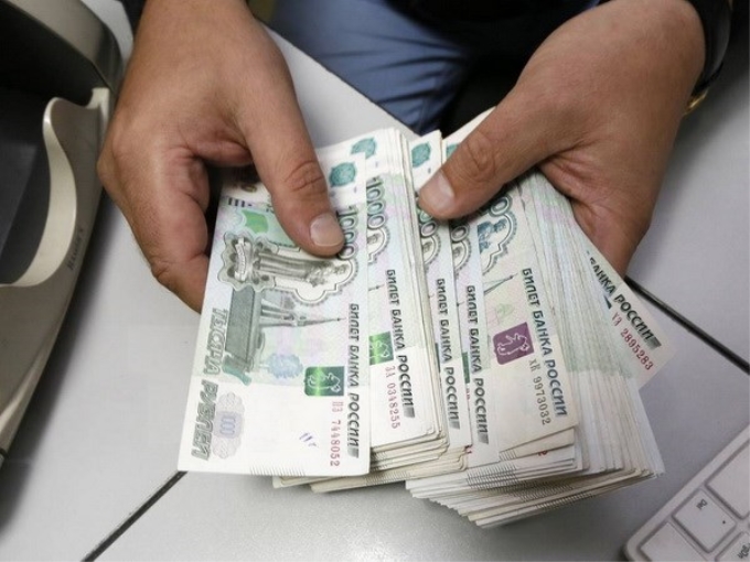 Đồng ruble của Nga. (Ảnh: Reuters/TTXVN)