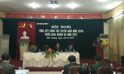 Bắc Giang: tổng kết công tác tuyên giáo năm 2016, triển khai nhiệm vụ năm 2017