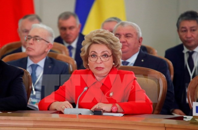 Chủ tịch Thượng viện Nga Valentina Matviyenko. (Nguồn: AFP/TTXVN)