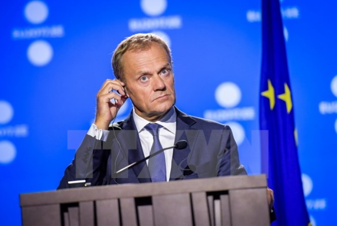 Chủ tịch Hội đồng châu Âu Donald Tusk. (Nguồn: AFP/TTXVN)