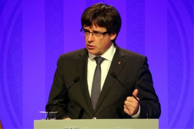 Ông Carles Puigdemont, lãnh đạo vùng tự trị Catalonia. (Ảnh: ACN)