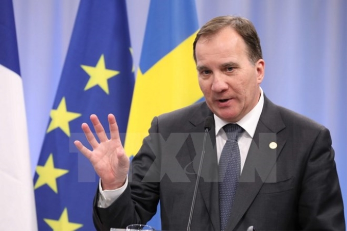 Thủ tướng Thụy Điển Stefan Lofven. (Nguồn: AFP/TTXVN)