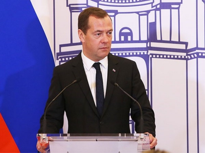 Thủ tướng Nga Dmitry Medvedev. (Nguồn: AP)