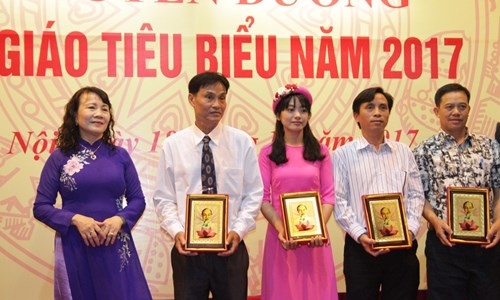 Tuyên dương các nhà giáo tiêu biểu toàn quốc năm 2017