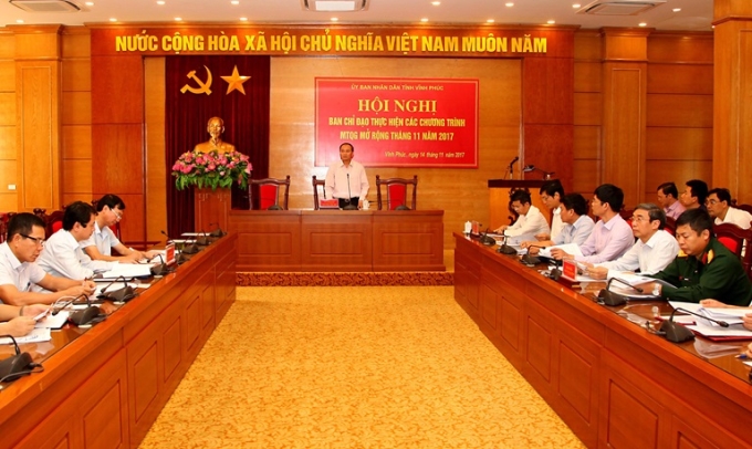 Đồng chí Nguyễn Văn Trì, Phó Bí thư Tỉnh ủy, Chủ tịch UBND tỉnh kết luận hội nghị. Ảnh: Dương Chung