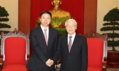 Tổng bí thư Nguyễn Phú Trọng tiếp đặc phái viên của Tổng bí thư Trung Quốc