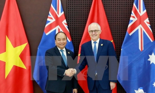 Thủ tướng Nguyễn Xuân Phúc hội đàm với Thủ tướng Australia