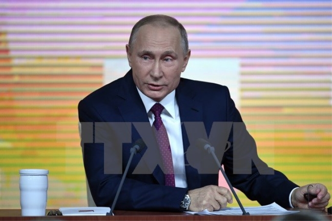 Tổng thống Nga Vladimir Putin. (Nguồn: AFP/TTXVN)