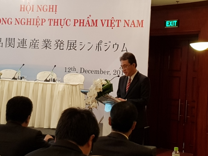 Ông Kitagawa Hironobu, Trường đại diện JETRO Hà Nội phát biểu tại Hội nghị. Ảnh: VGP/Thu Hương