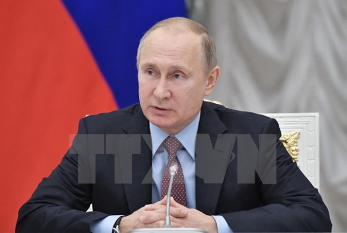 Tổng thống Nga Vladimir Putin. (Ảnh: AFP/TTXVN)