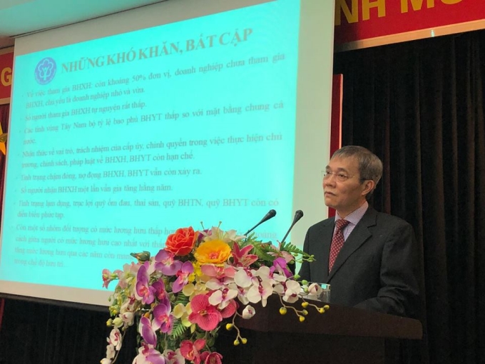 Đồng chí Phạm Lương Sơn phát biểu tại Hội nghị