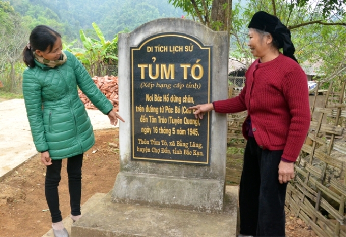 Di tích lịch sử Tủm Tó, nơi Bác Hồ dừng chân và căn dặn đồng bào các dân tộc trong thôn.