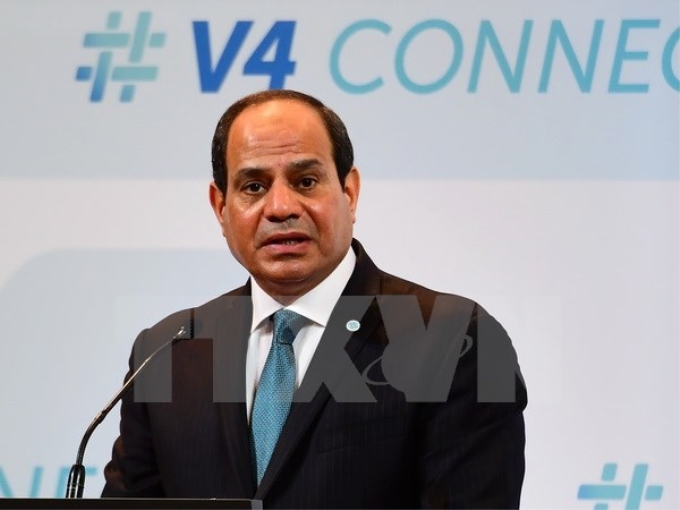 Tổng thống Ai Cập Abdel Fattah El-Sisi. (Nguồn: AFP/TTXVN)