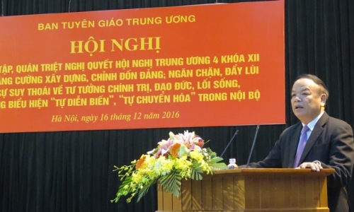 Chương trình thực hiện Nghị quyết Trung ương 4 (khóa XII) của Ban Tuyên giáo Trung ương