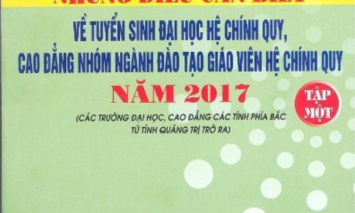 Phát hành cuốn Những điều cần biết năm 2017 về tuyển sinh