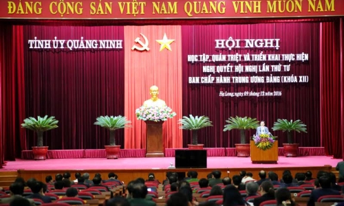 Quảng Ninh: Tích cực đưa Nghị quyết Trung ương 4 khóa XII vào cuộc sống