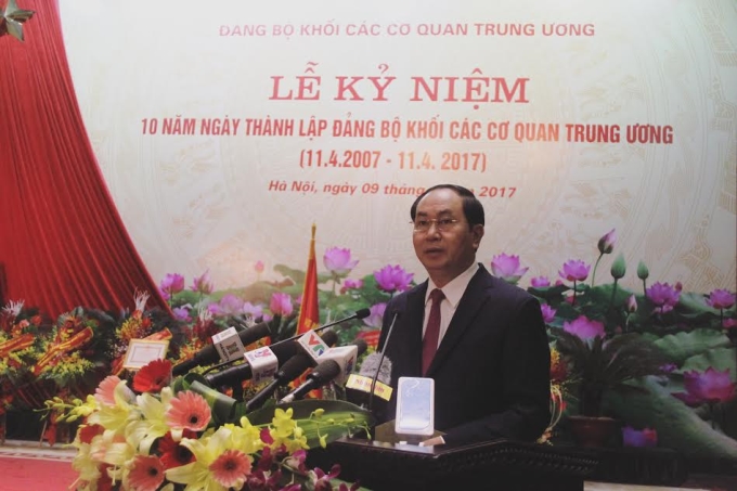 Chủ tịch nước Trần Đại Quang phát biểu tại Lễ kỷ niệm