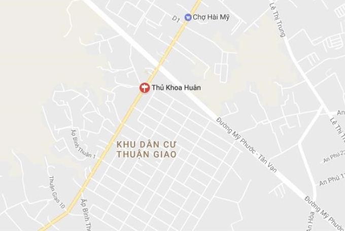 Khu vực ngã tư xảy ra tai nạn. (Nguồn: Google Maps)