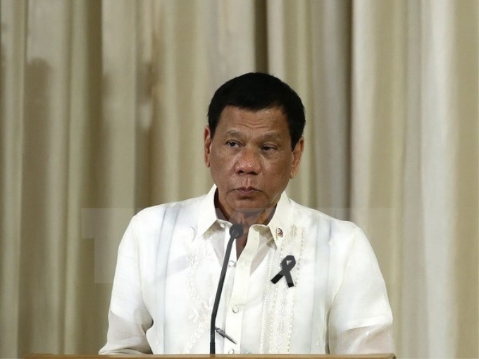 Tổng thống Philippines Rodrigo Duterte. (Ảnh: EPA/TTXVN)