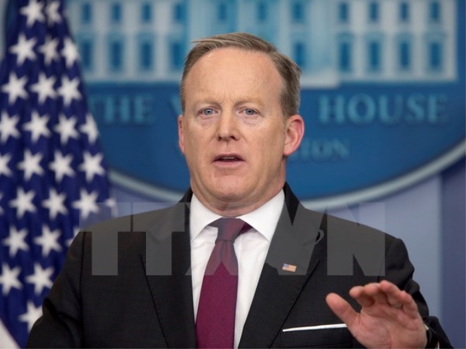 Người phát ngôn Nhà Trắng Sean Spicer. (Ảnh: EPA/TTXVN)