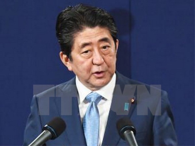 Thủ tướng Nhật Bản Shinzo Abe. (Ảnh: Kyodo/TTXVN)