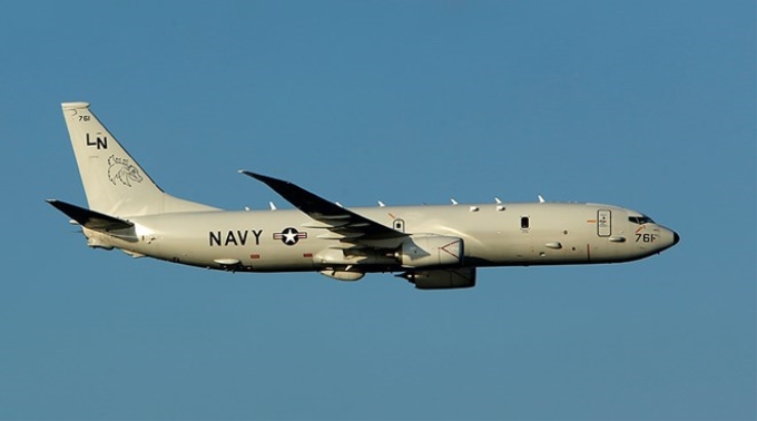 Máy bay do thám chống ngầm P-8A Poseidon của Mỹ. (Nguồn: Reuters)