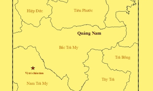 Quảng Nam: Lại xảy ra động đất tại khu vực huyện Nam Trà My