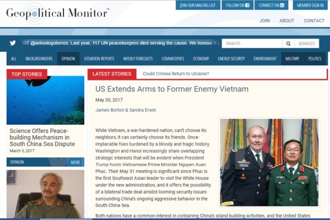 Bài viết đăng trên trang Geopolitical Monitor.