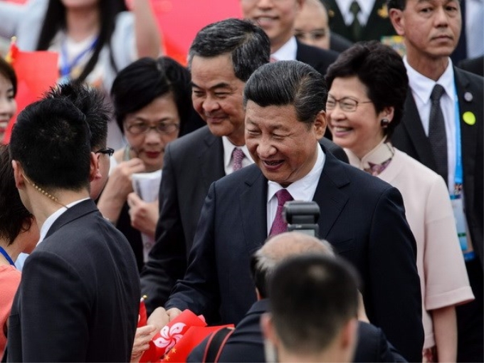 Chủ tịch Trung Quốc Tập Cận Bình tại Hong Kong. (Nguồn: AFP/Getty Images)