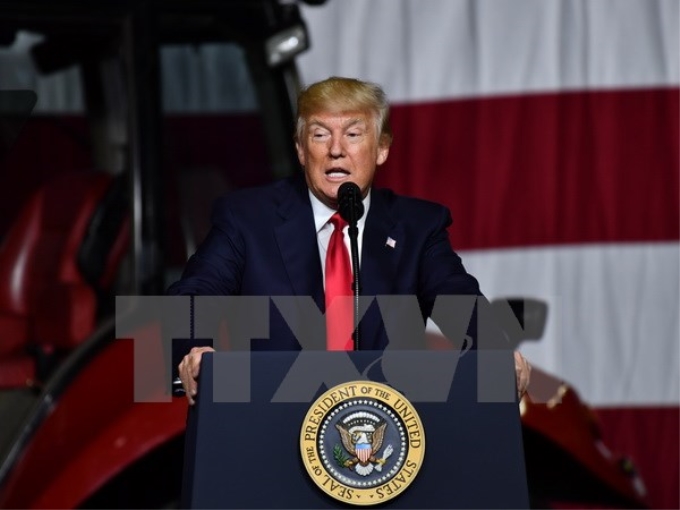 Tổng thống Mỹ Donald Trump. (Ảnh: AFP/TTXVN)