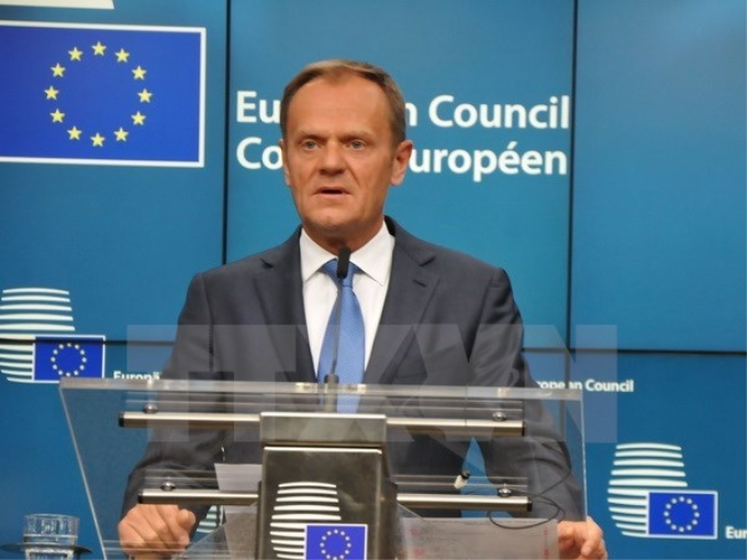 Chủ tịch Hội đồng châu Âu Donald Tusk. (Ảnh: TTXVN)