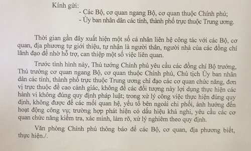 Xử lý nghiêm cá nhân tự nhận là người nhà, người thân lãnh đạo