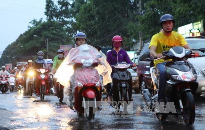 Đêm nay và sáng mai (1/7) Bắc bộ tiếp tục có mưa vừa, mưa to và rất to. Ảnh: TTXVN.