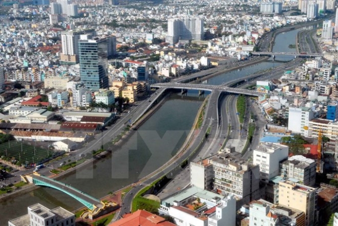 Kênh Tàu Hũ-Bến Nghé (Thành phố Hồ Chí Minh). (Ảnh: Mạnh Linh/TTXVN)