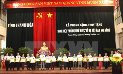 Thanh Hóa phong tặng, truy tặng 216 Mẹ Việt Nam anh hùng