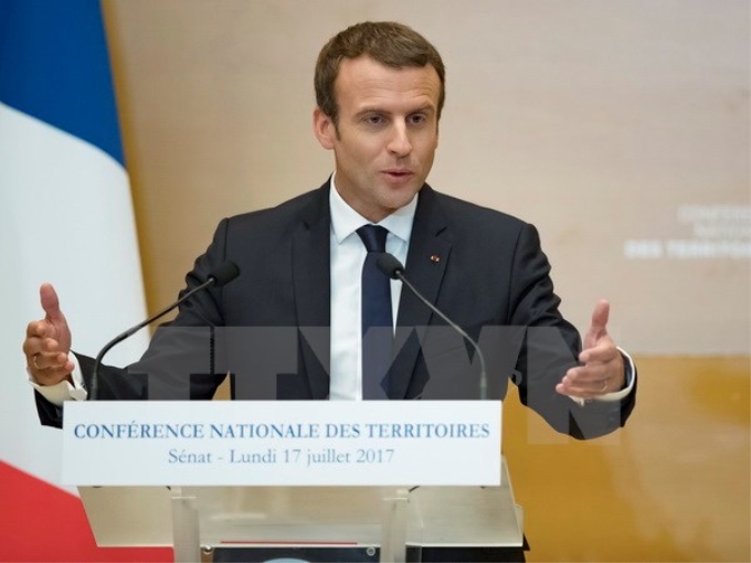 Tổng thống Pháp Emmanuel Macron. (Ảnh: EPA/TTXVN)