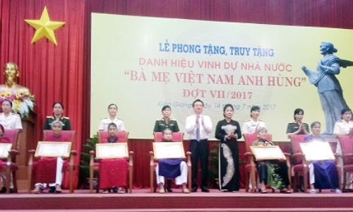 Kiên Giang: Phong tặng, truy tặng danh hiệu vinh dự Nhà nước cho 167 Bà mẹ Việt Nam anh hùng