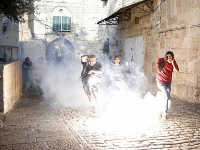 Đụng độ lại xảy ra tại đền thờ Al-Aqsa. (Nguồn: Reuters)