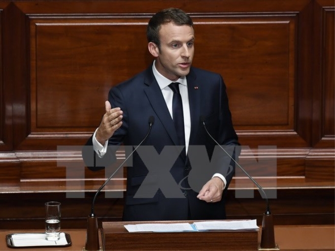 Tổng thống Pháp Emmanuel Macron. (Nguồn: EPA/TTXVN)